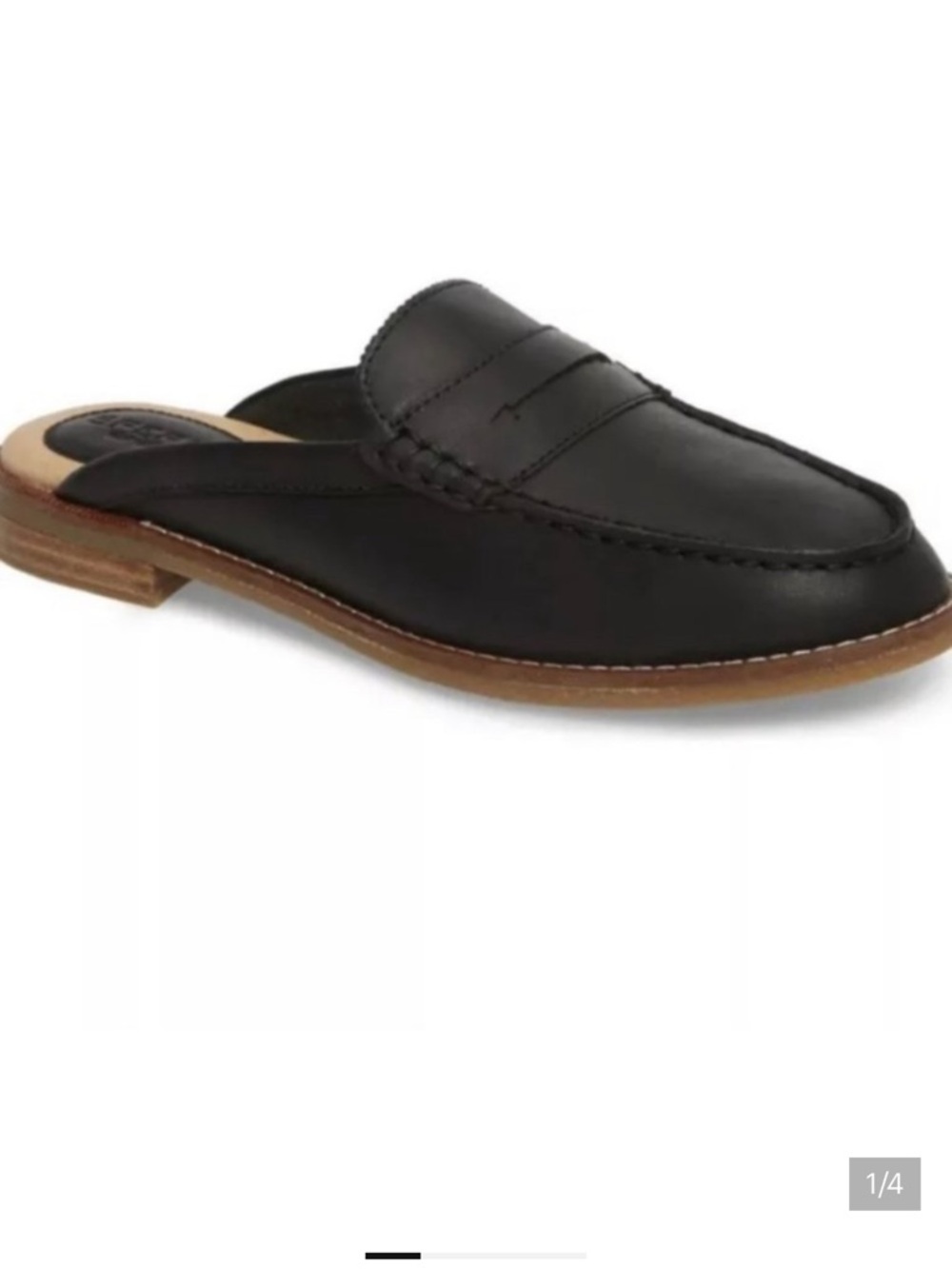 Sperry leather mules